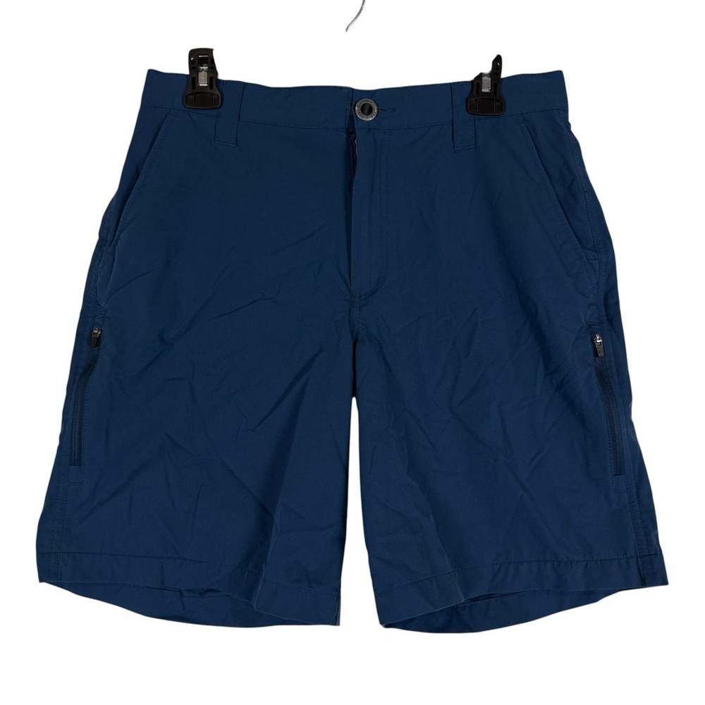 Orvis Shorts Mens 30 Blue Quick Dry Microfiber 9 Inseam Hiking Outdoor